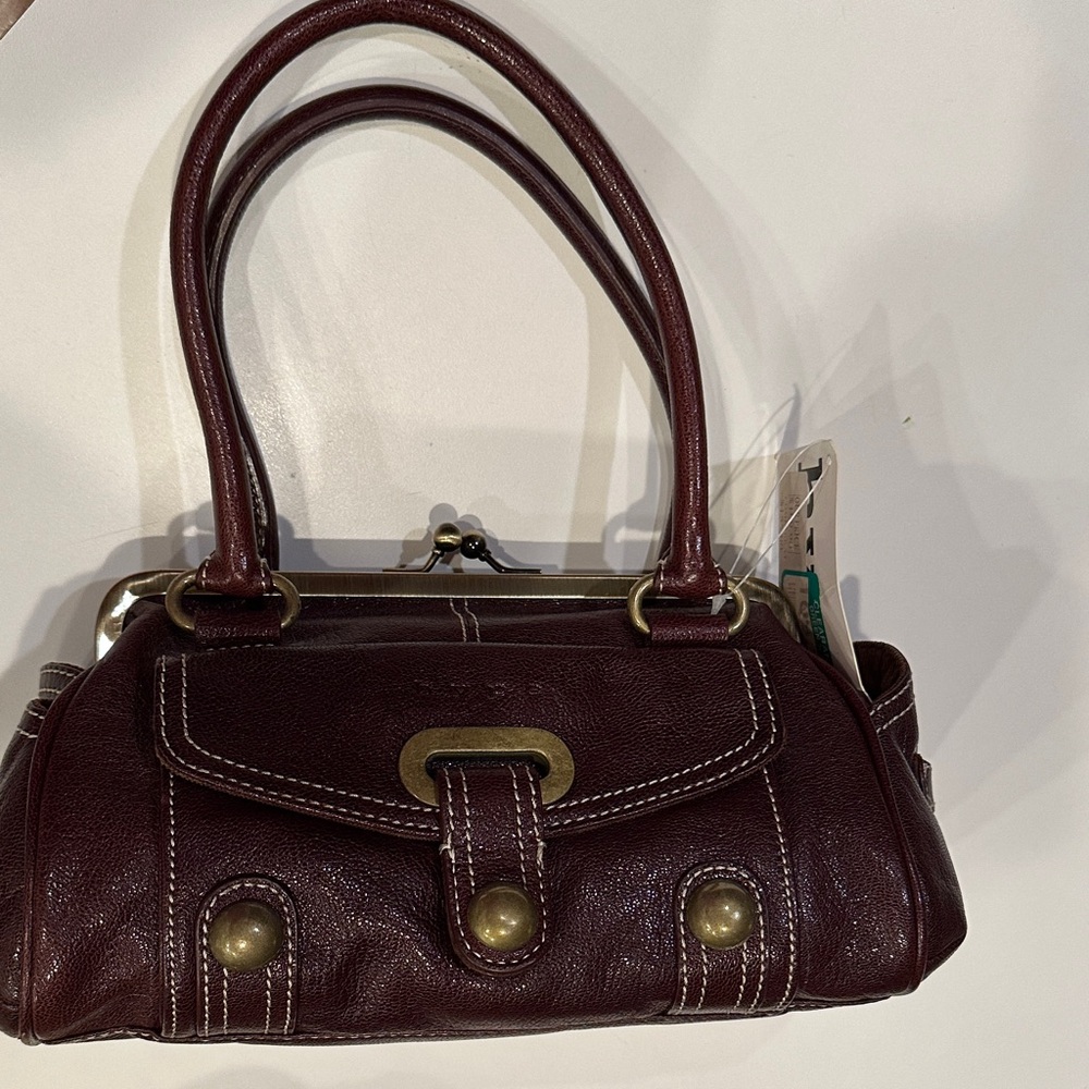NWT Hype Elegant Plum (Cordovan) Burgundy Leather Handbag